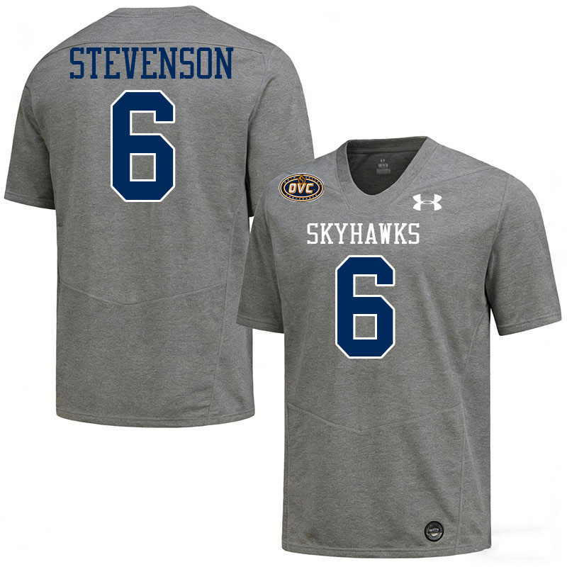 UT Martin Skyhawks #6 Jacob Stevenson College Football Jerseys,Uniforms-Grey